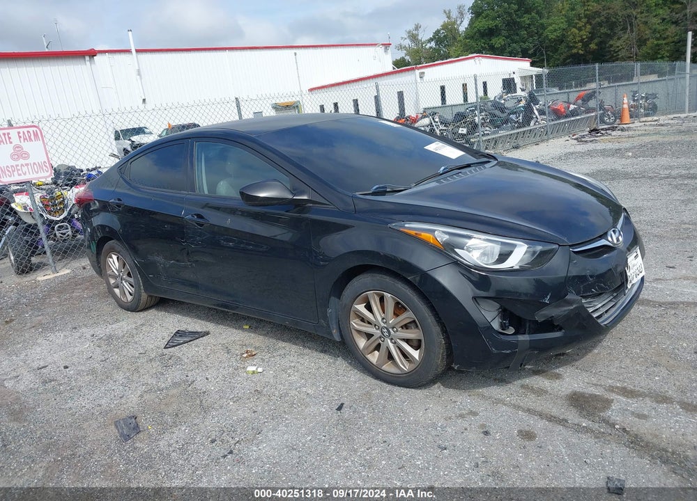 2014 HYUNDAI ELANTRA SE VIN: 5NPDH4AEXEH497922