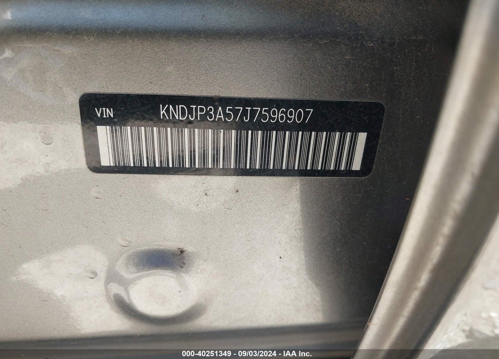 2018 KIA SOUL VIN: KNDJP3A57J7596907