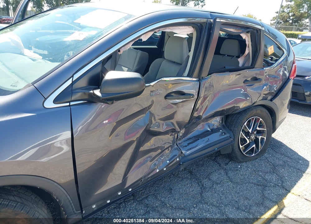 2016 HONDA CR-V SE VIN: 2HKRM3H41GH553371