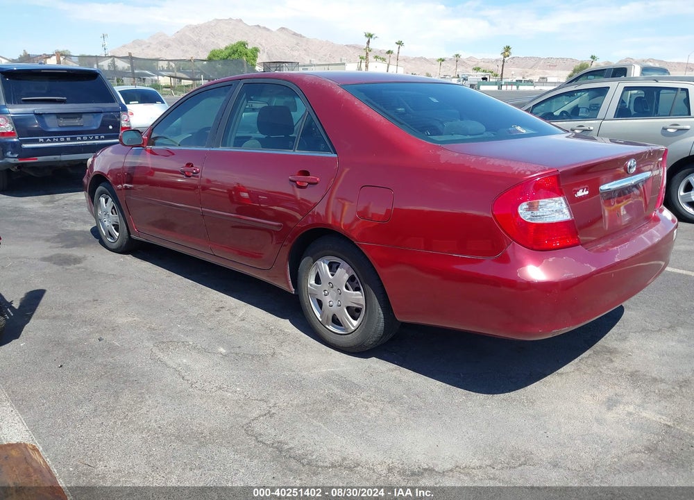 2002 TOYOTA CAMRY LE VIN: JTDBE32K920067449
