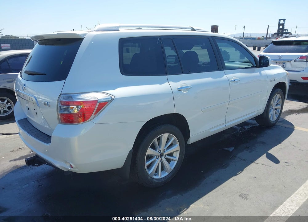 2009 TOYOTA HIGHLANDER HYBRID VIN: JTEEW41A392029606