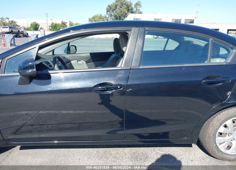 2012 HONDA CIVIC LX VIN: 19XFB2F52CE383874
