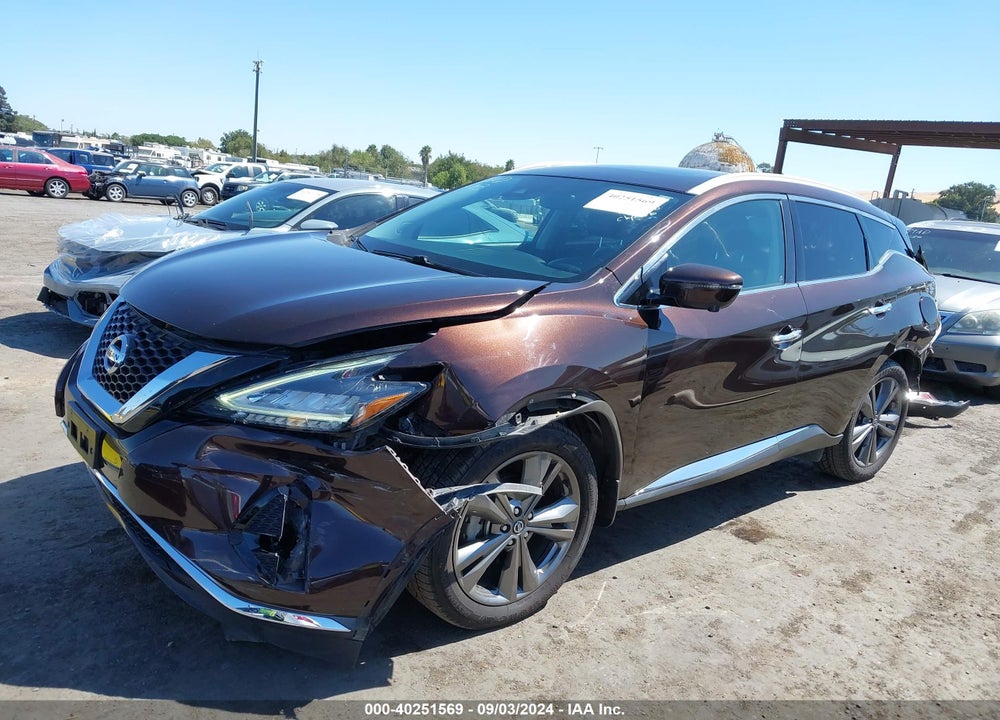 2019 NISSAN MURANO PLATINUM VIN: 5N1AZ2MJ6KN143447