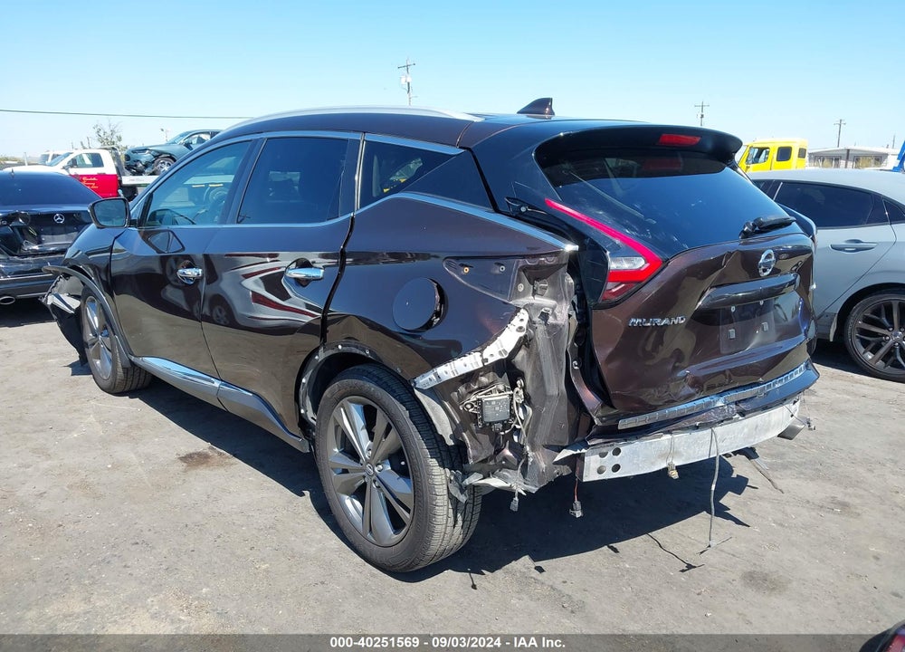 2019 NISSAN MURANO PLATINUM VIN: 5N1AZ2MJ6KN143447