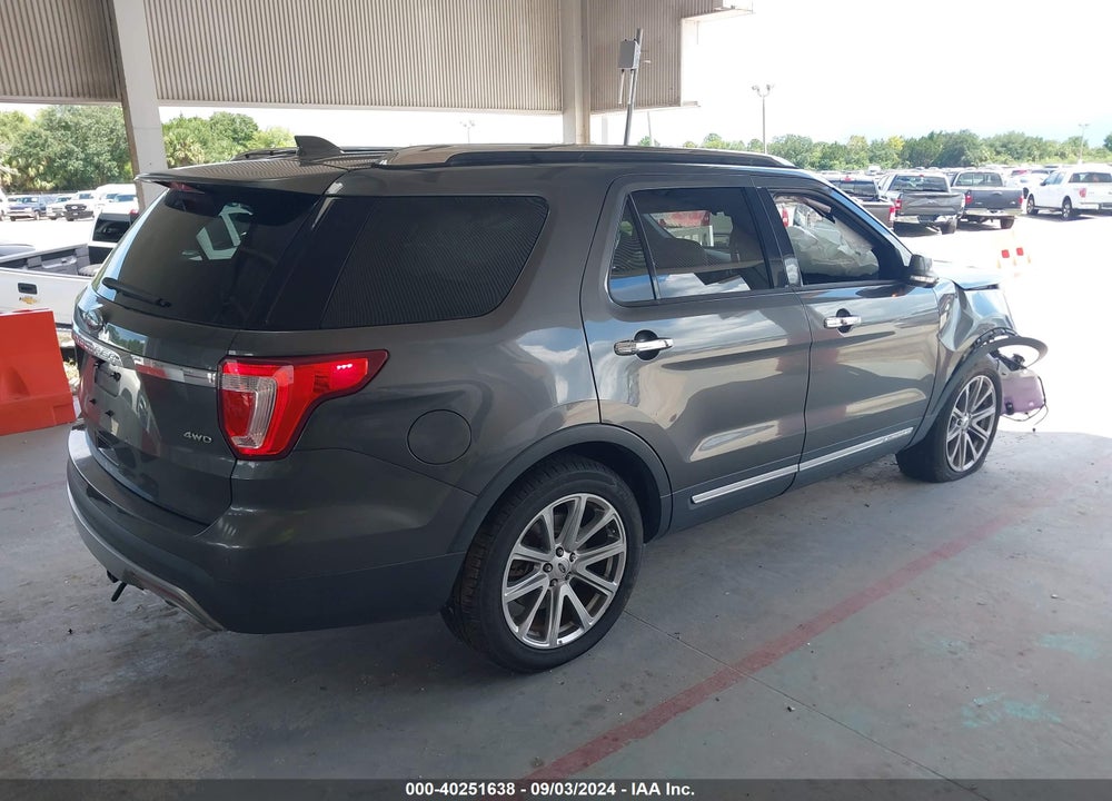 2017 FORD EXPLORER LIMITED VIN: 1FM5K8F89HGC93231