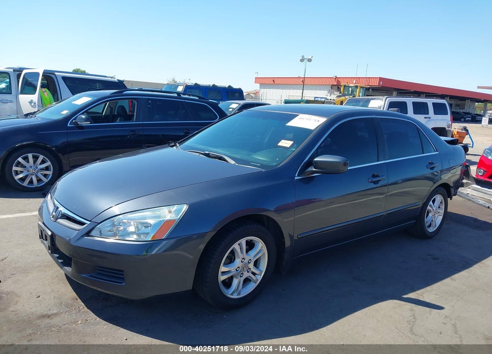 2007 HONDA ACCORD 2.4 EX VIN: 1HGCM56867A185463
