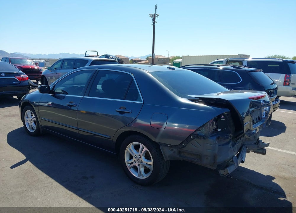 2007 HONDA ACCORD 2.4 EX VIN: 1HGCM56867A185463