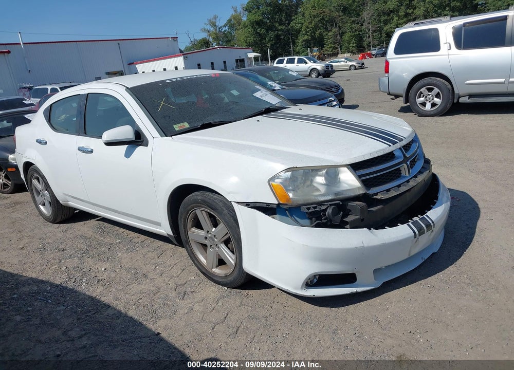 2013 DODGE AVENGER SXT VIN: 1C3CDZCB2DN707875