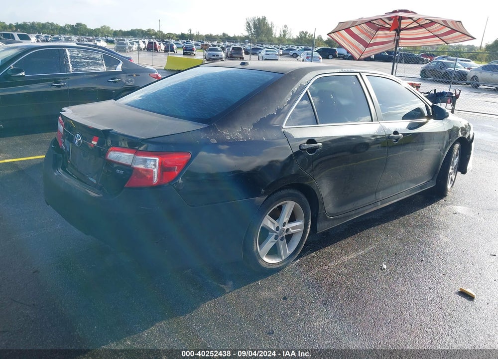 2012 TOYOTA CAMRY SE VIN: 4T1BF1FK7CU098815
