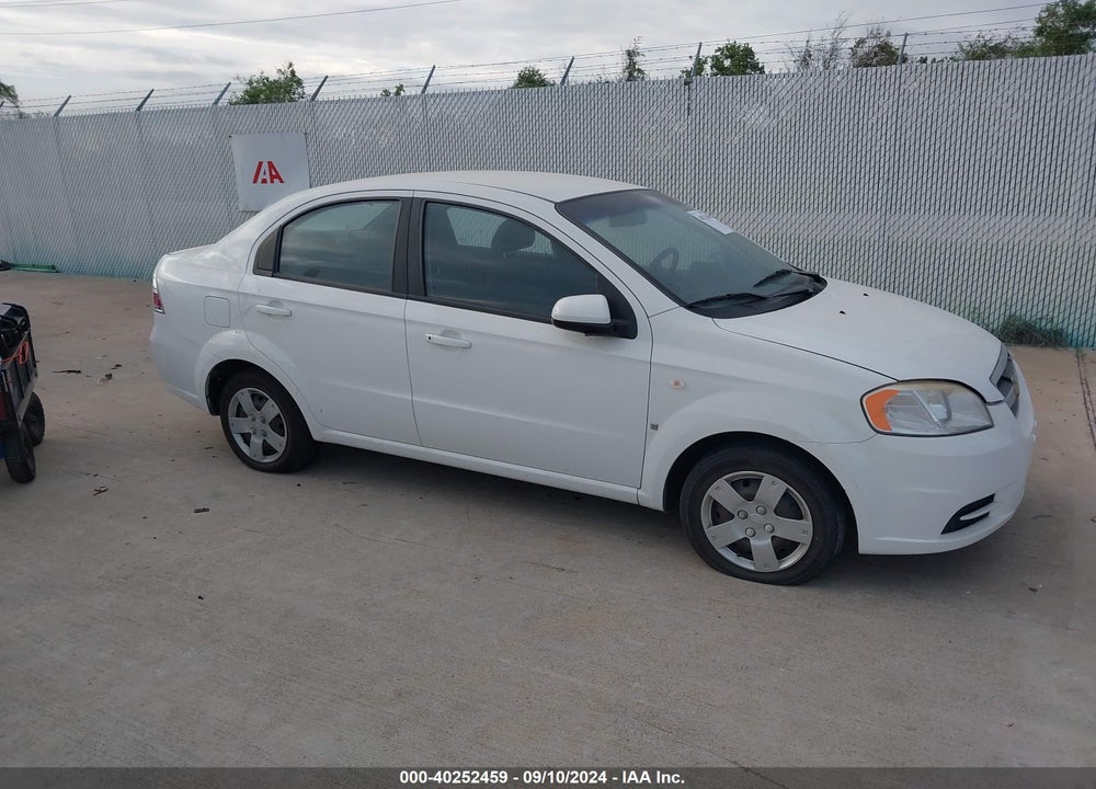 2007 CHEVROLET AVEO LS VIN: KL1TD566X7B146258