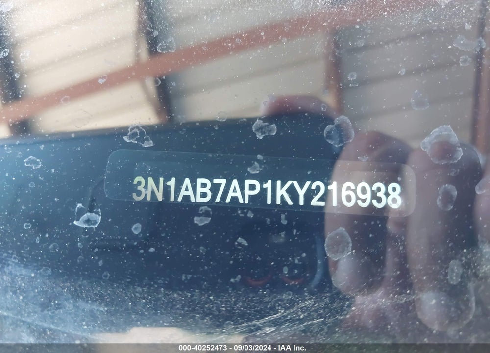 2019 NISSAN SENTRA S VIN: 3N1AB7AP1KY216938