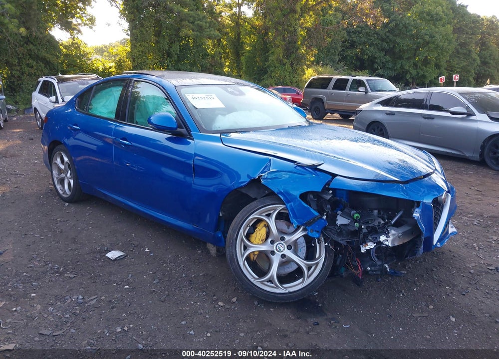 2018 ALFA ROMEO GIULIA TI SPORT AWD VIN: ZARFAEEN3J7575121
