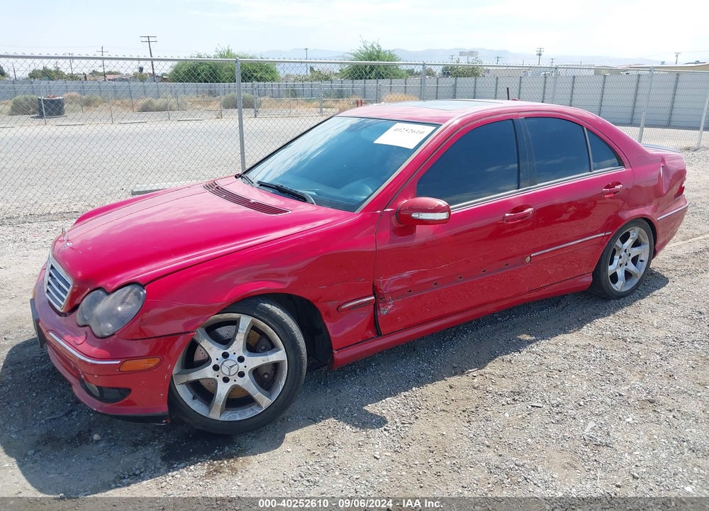 2007 MERCEDES-BENZ C 230 SPORT VIN: WDBRF52H37F919566
