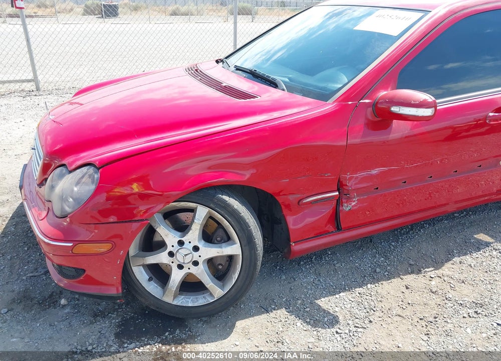 2007 MERCEDES-BENZ C 230 SPORT VIN: WDBRF52H37F919566