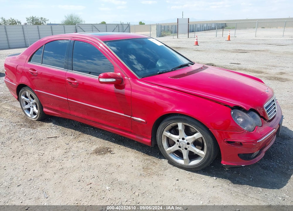 2007 MERCEDES-BENZ C 230 SPORT VIN: WDBRF52H37F919566