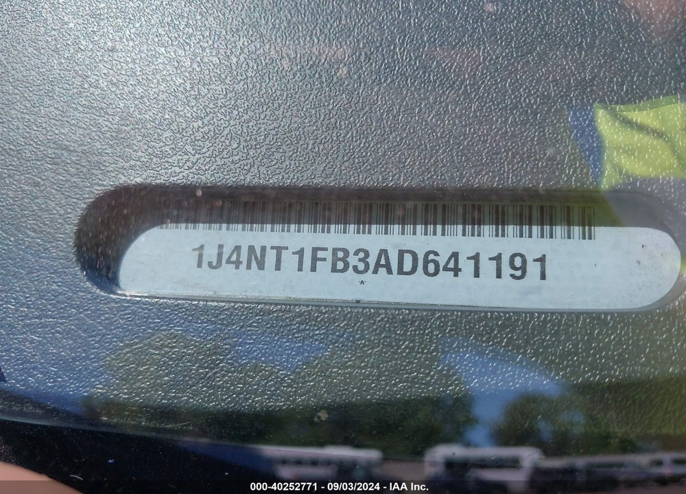 2010 JEEP COMPASS SPORT VIN: 1J4NT1FB3AD641191