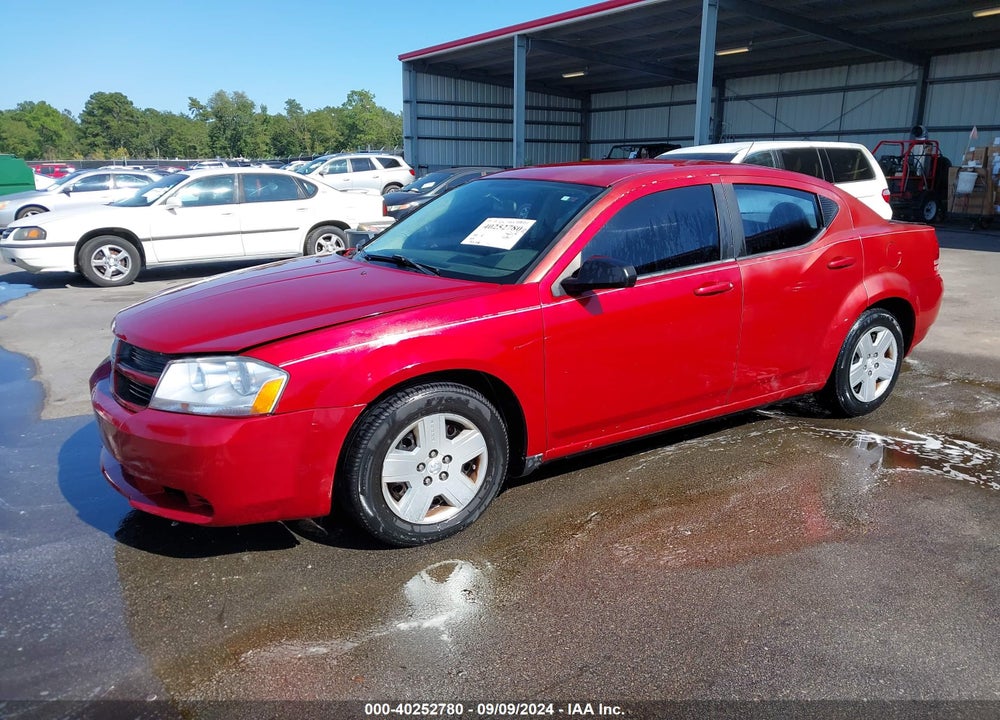 2010 DODGE AVENGER SXT VIN: 1B3CC4FB8AN124608