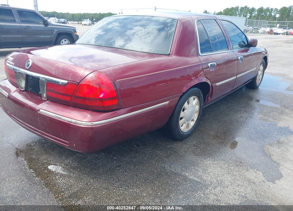 2004 MERCURY GRAND MARQUIS LS VIN: 2MEFM75W04X611429