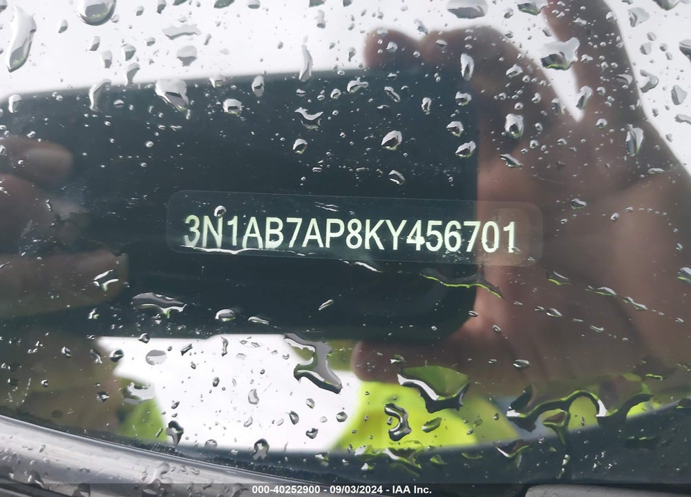 2019 NISSAN SENTRA S VIN: 3N1AB7AP8KY456701