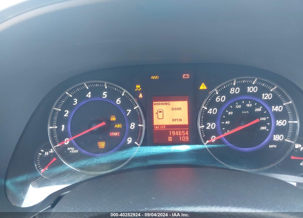 2011 INFINITI FX35 VIN: JN8AS1MW7BM731284