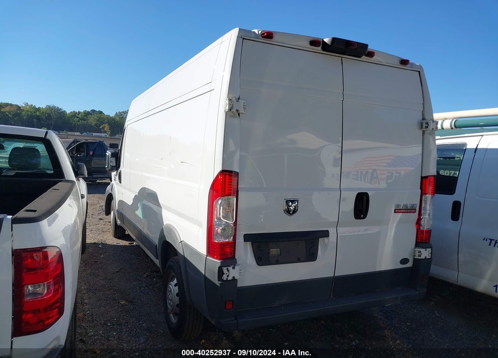 2018 RAM PROMASTER 2500 HIGH ROOF 159 WB VIN: 3C6TRVDG0JE148947