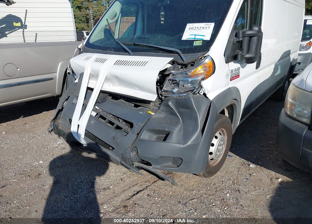 2018 RAM PROMASTER 2500 HIGH ROOF 159 WB VIN: 3C6TRVDG0JE148947
