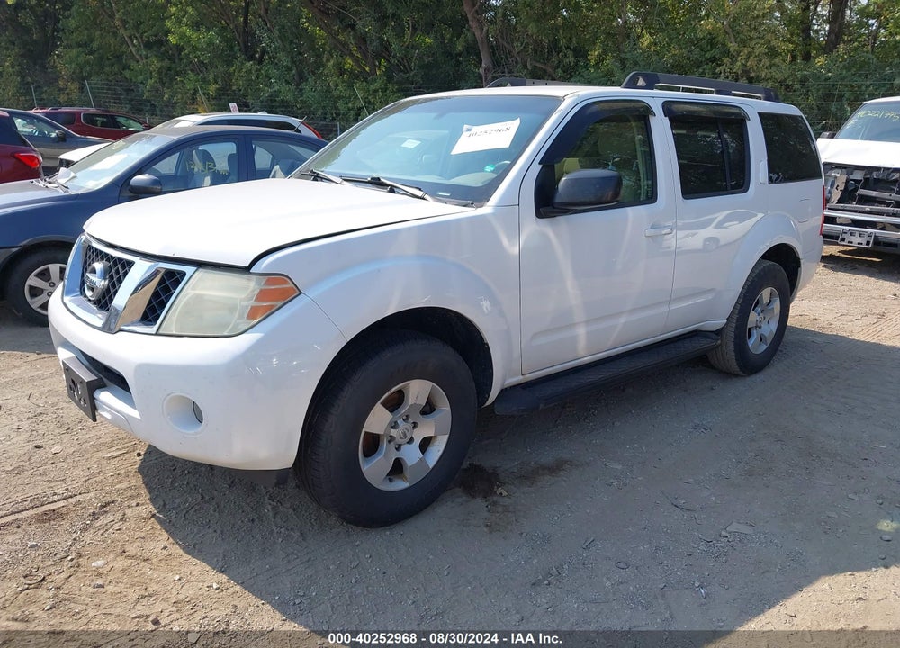 2008 NISSAN PATHFINDER S VIN: 5N1AR18BX8C665385