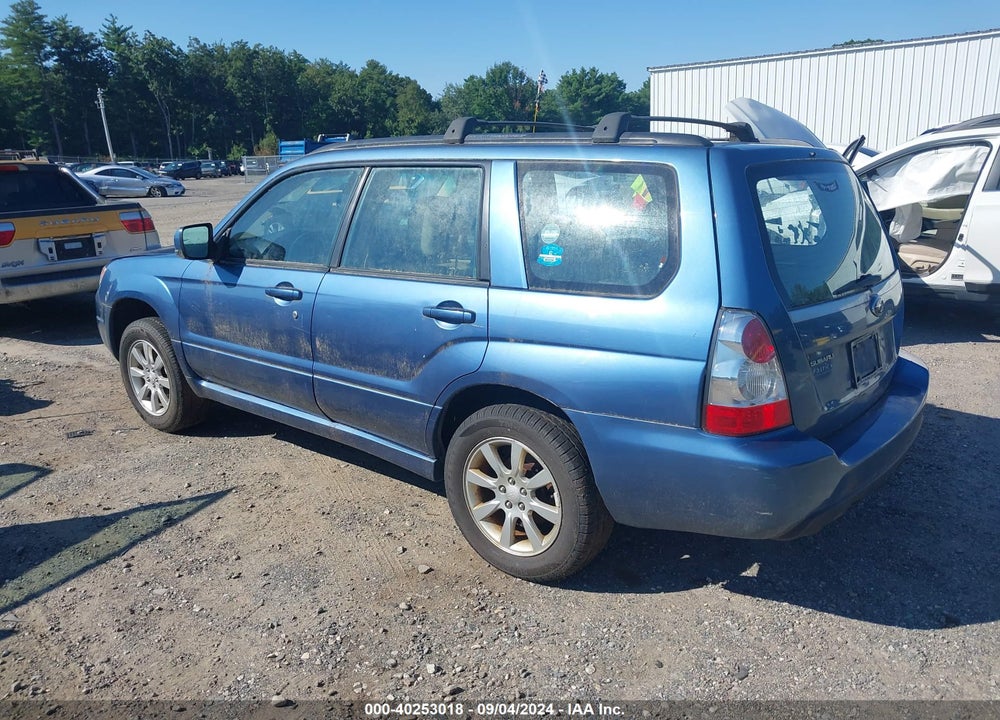 2007 SUBARU FORESTER 2.5X VIN: JF1SG65667H716102