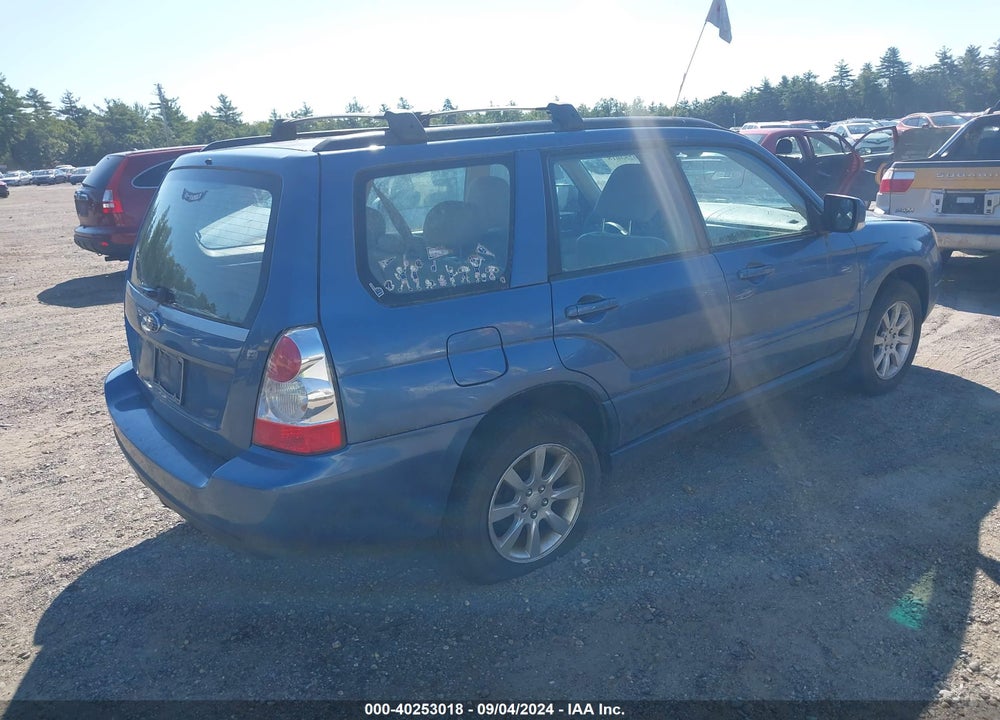 2007 SUBARU FORESTER 2.5X VIN: JF1SG65667H716102