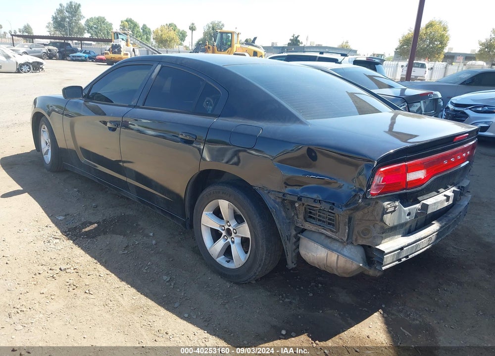 2013 DODGE CHARGER SE VIN: 2C3CDXBG2DH587439