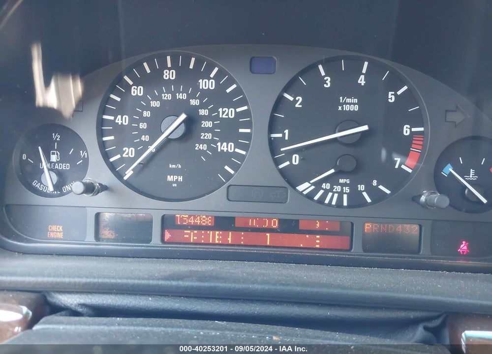 1995 BMW 740 I AUTOMATIC VIN: WBAGF6329SDH07171
