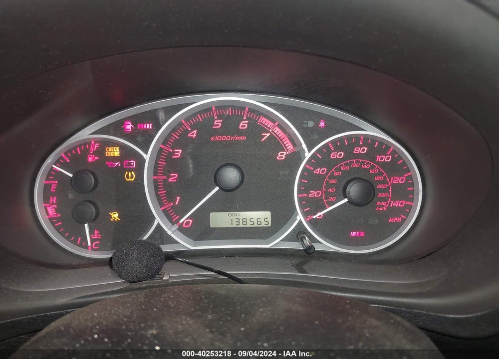 2011 SUBARU IMPREZA WRX VIN: JF1GV7E6XBG503623