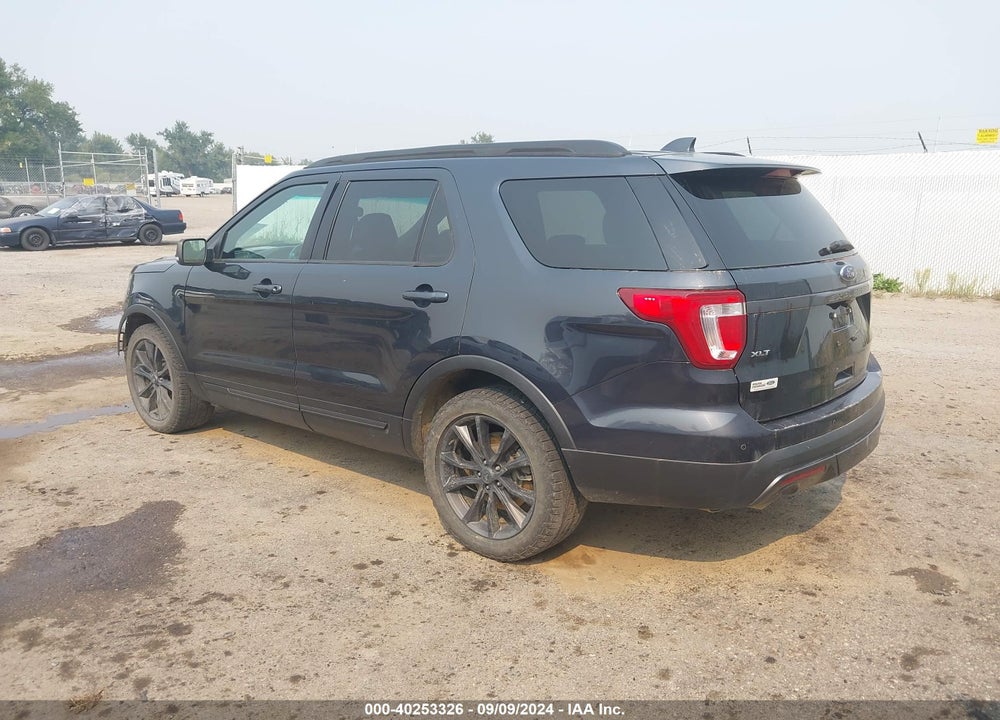 2017 FORD EXPLORER XLT VIN: 1FM5K8D86HGA43755