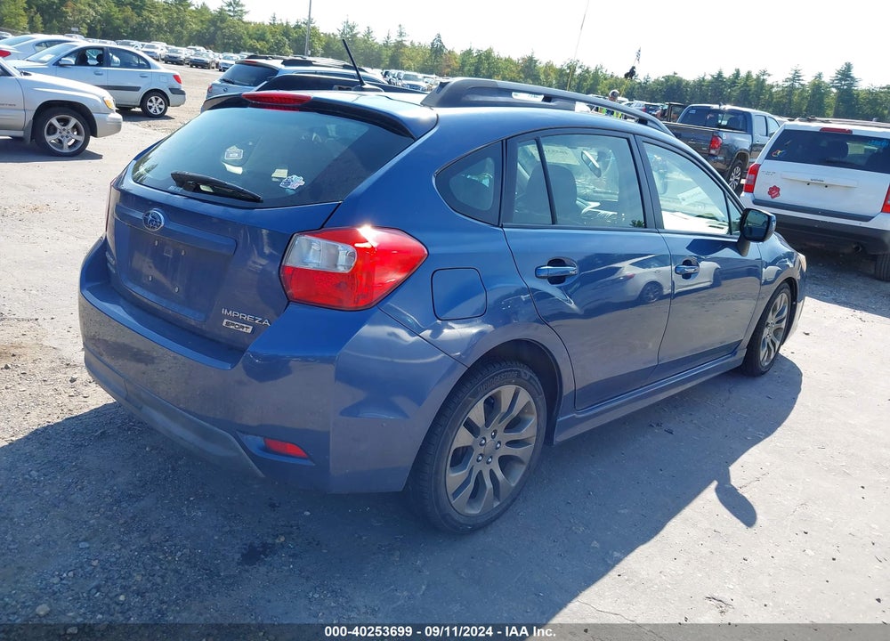 2013 SUBARU IMPREZA 2.0I SPORT LIMITED VIN: JF1GPAU63D2811869