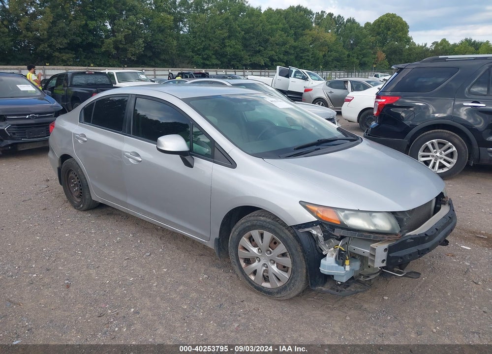 2012 HONDA CIVIC LX VIN: 19XFB2F54CE307539