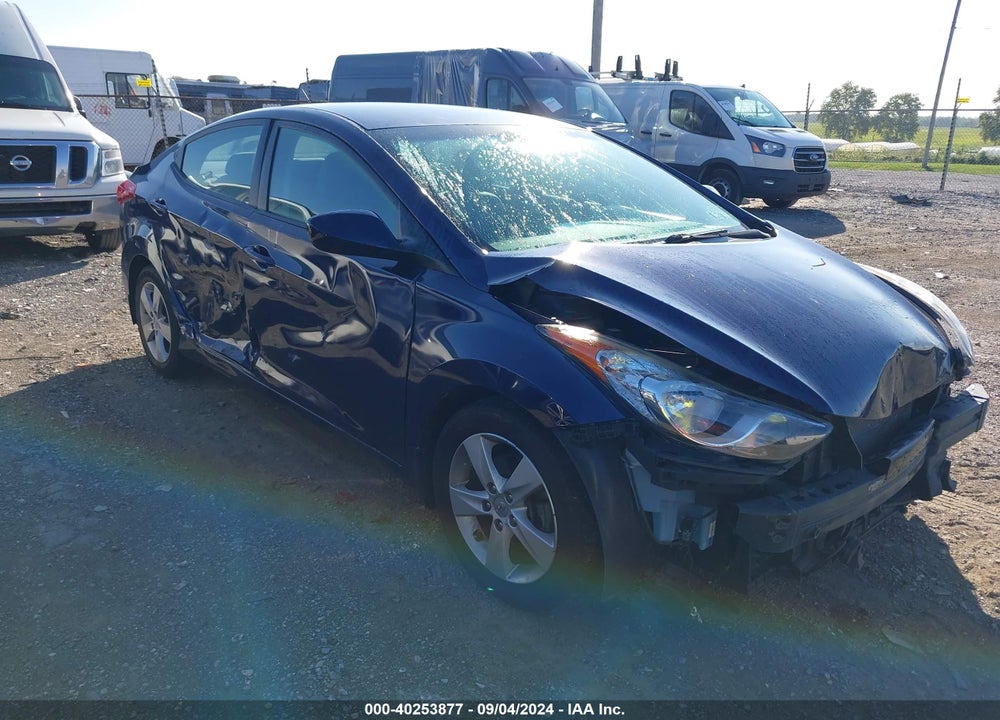 2013 HYUNDAI ELANTRA GLS VIN: 5NPDH4AE9DH407867