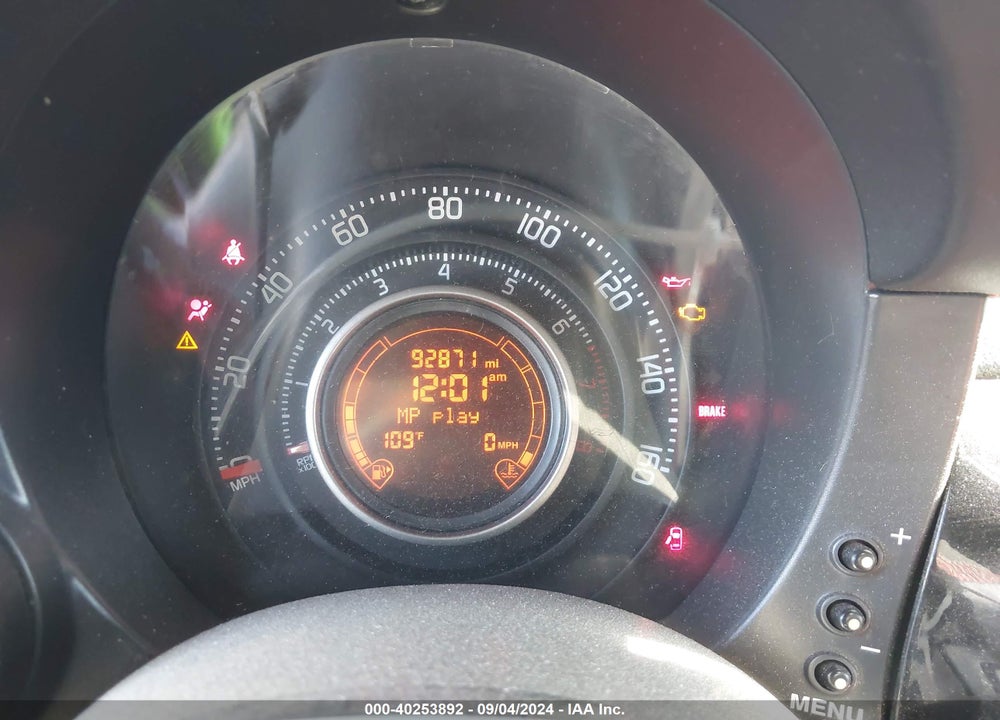 2012 FIAT 500 ABARTH VIN: 3C3CFFFH1CT381400