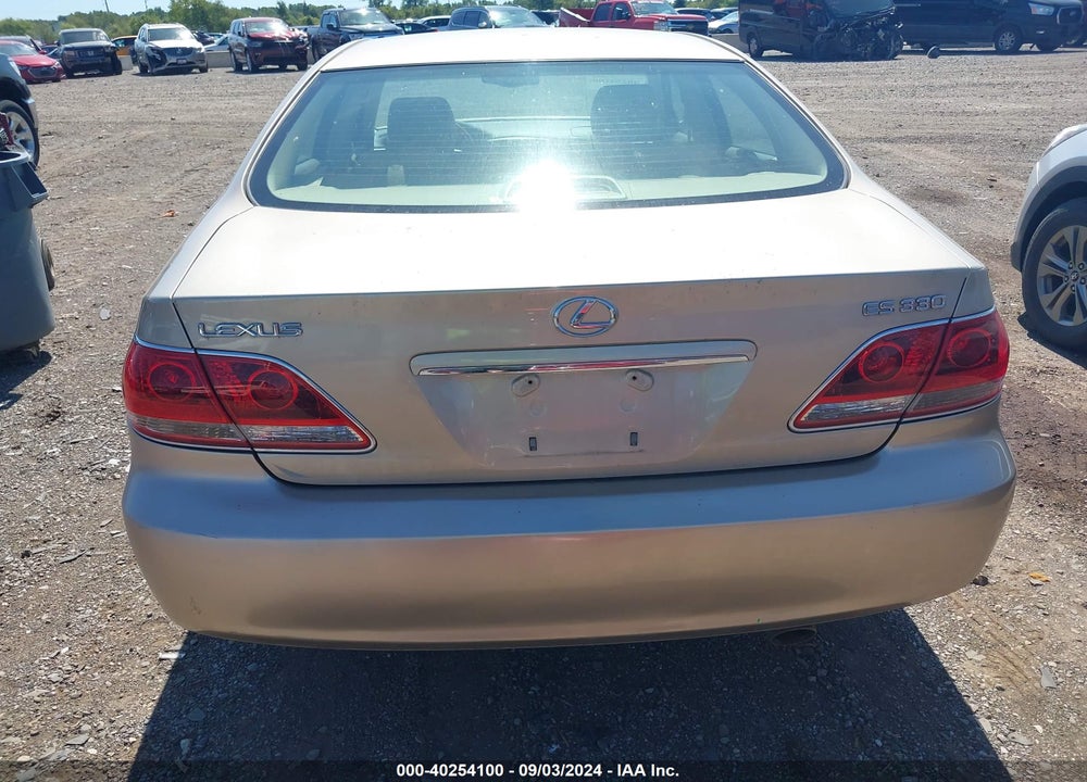 2006 LEXUS ES 330 VIN: JTHBA30G665170846