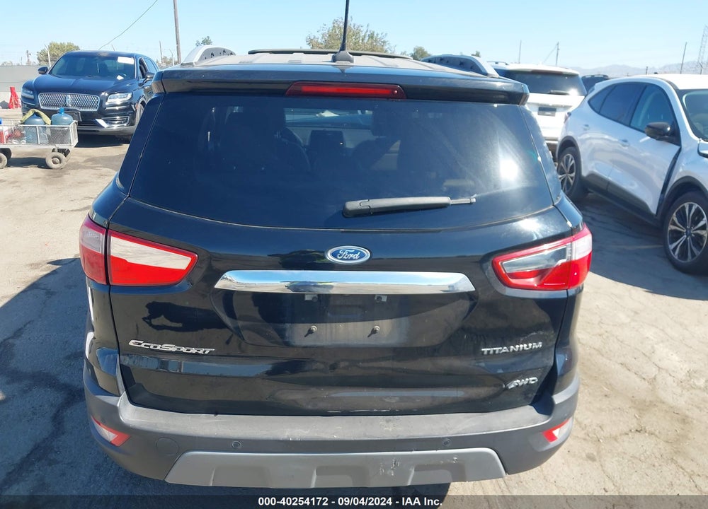 2019 FORD ECOSPORT TITANIUM VIN: MAJ6S3KL4KC296161