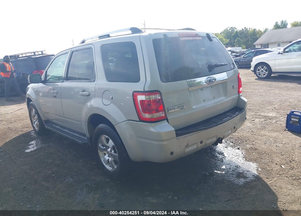 2008 FORD ESCAPE LIMITED VIN: 1FMCU04198KA06640