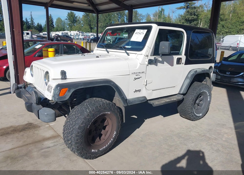 2000 JEEP WRANGLER SPORT VIN: 1J4FA49S5YP744807