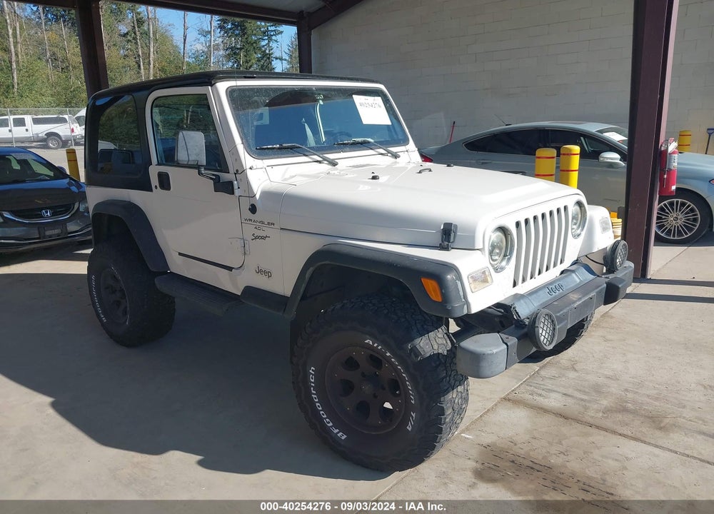 2000 JEEP WRANGLER SPORT VIN: 1J4FA49S5YP744807