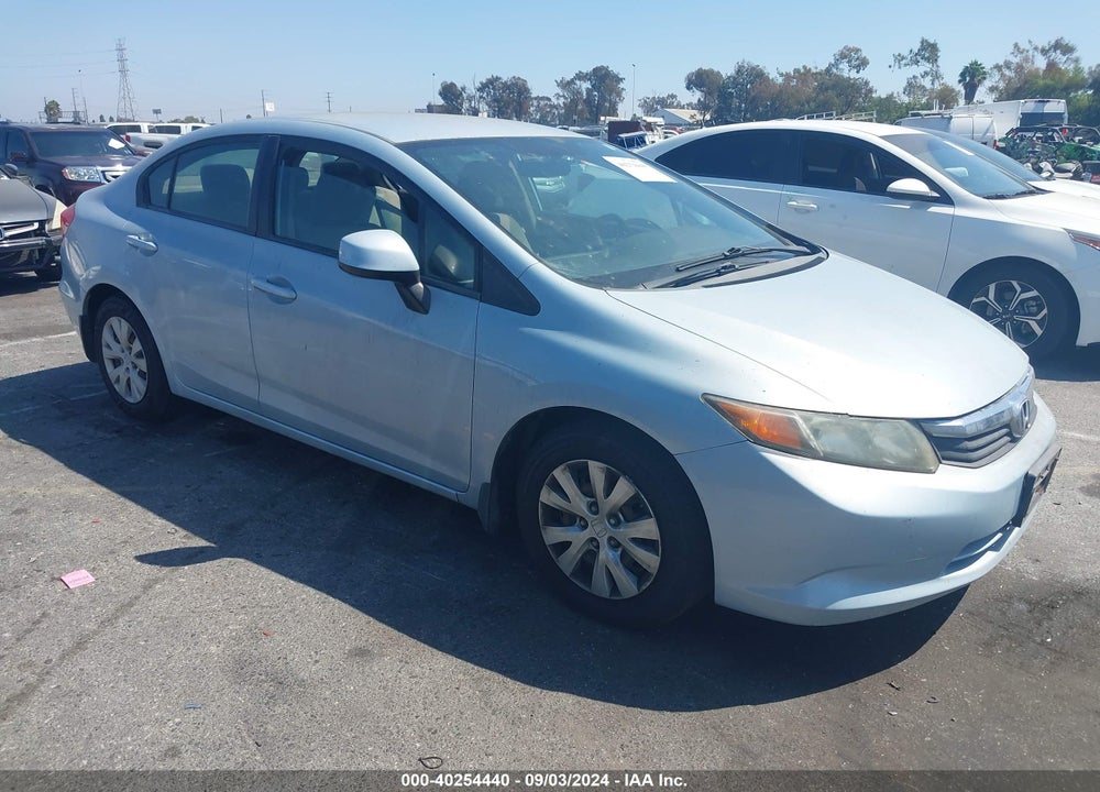 2012 HONDA CIVIC LX VIN: 2HGFB2F5XCH520081