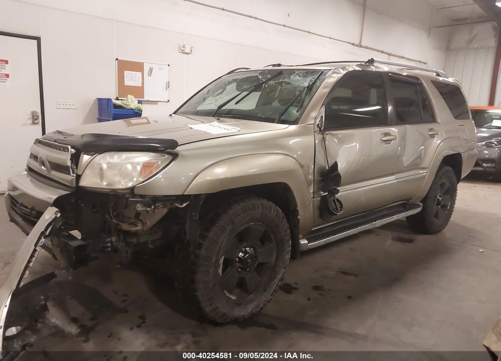 2003 TOYOTA 4RUNNER LIMITED V8 VIN: JTEBT17R838003949