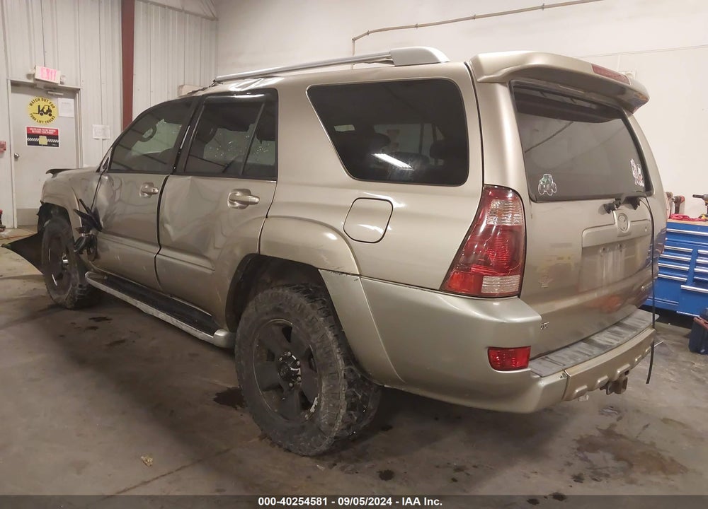 2003 TOYOTA 4RUNNER LIMITED V8 VIN: JTEBT17R838003949