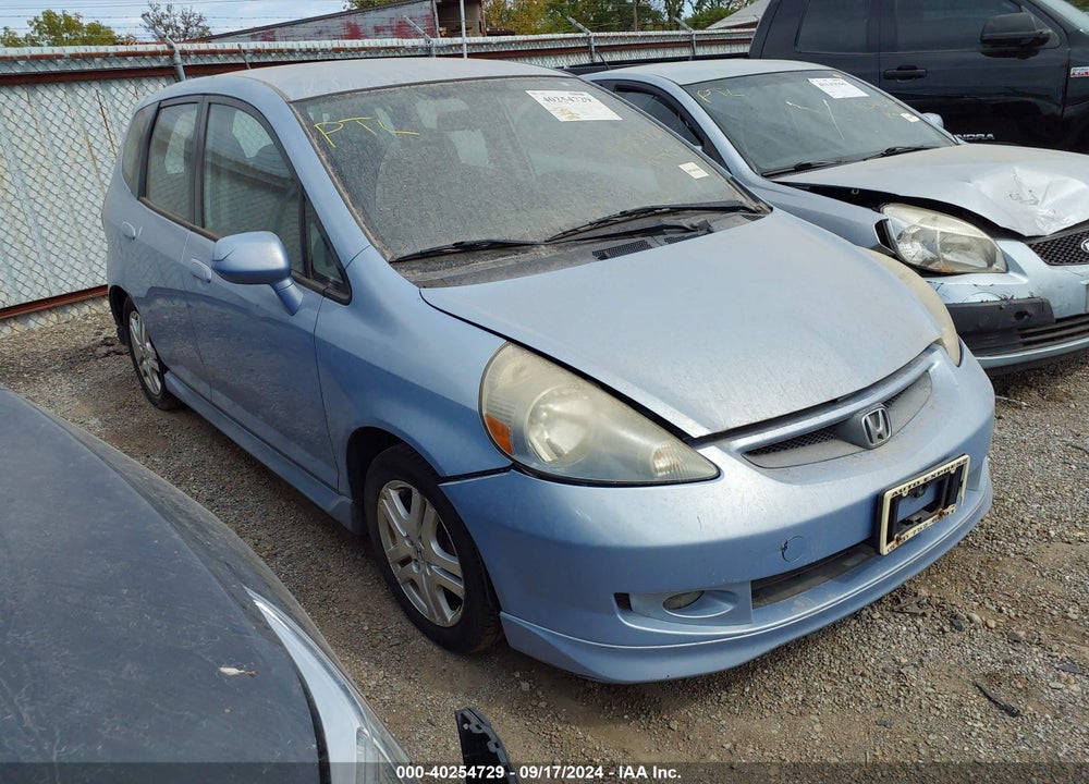2008 HONDA FIT SPORT VIN: JHMGD37668S065707