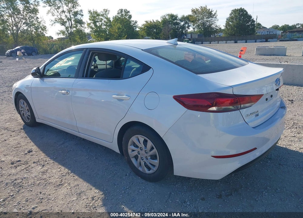 2017 HYUNDAI ELANTRA SE VIN: 5NPD74LF6HH212629