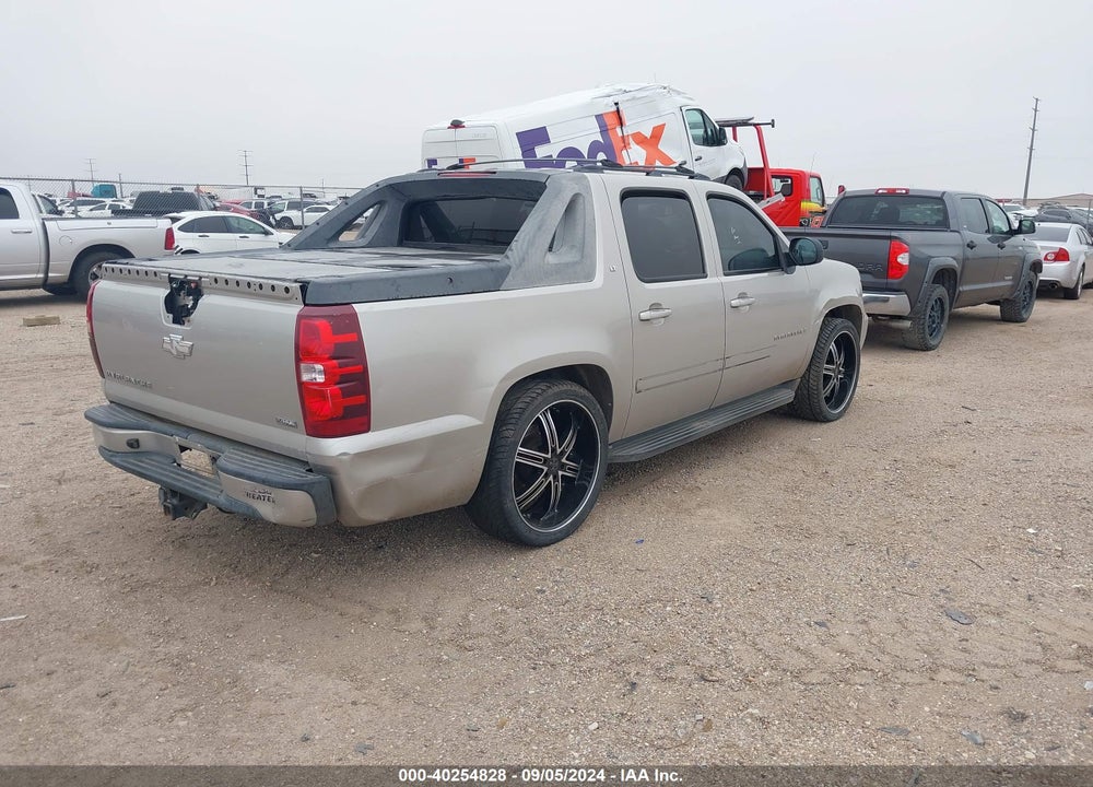 2007 CHEVROLET AVALANCHE 1500 LT VIN: 3GNEC12087G258621