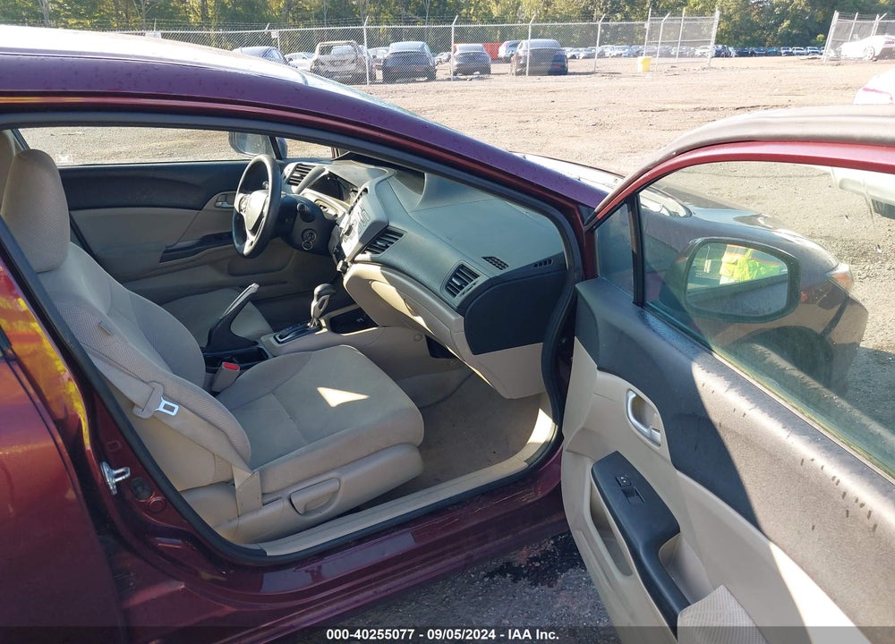 2012 HONDA CIVIC LX VIN: 19XFB2F59CE344358