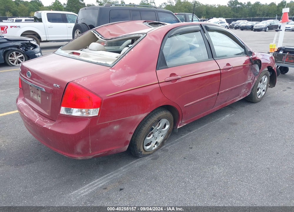 2009 KIA SPECTRA EX VIN: KNAFE222095639515